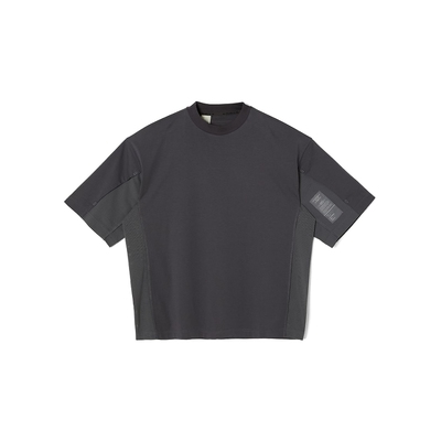 N.HOOLYWOOD军事线拼接运动短袖