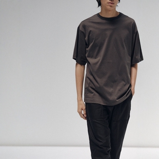 KAPTAIN SUNSHINE Suvin Suede TenjikuTee25SS长绒苏文棉短袖T恤