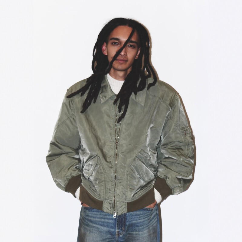 ANCELLM × WISM ACW-13 FADED BOMBER JACKET 26SS 联名飞行夹克