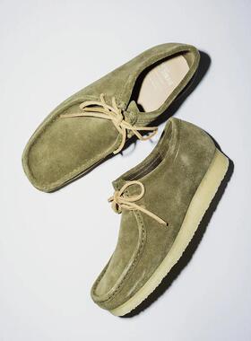 CLARKS ORIGINALS × B&Y WALLABEE 24AW 联名限定麂皮户外休闲鞋