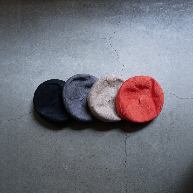 THE H.W.DOG&CO.COTTON CHOBO BERET 25SS 日产狗牌纱线贝雷帽