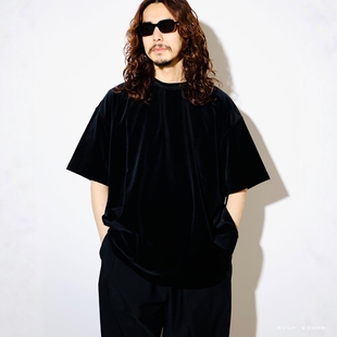 Velour 休闲宽松纯棉丝绒纯色圆领短袖 26SS T恤 Tee COOTIE
