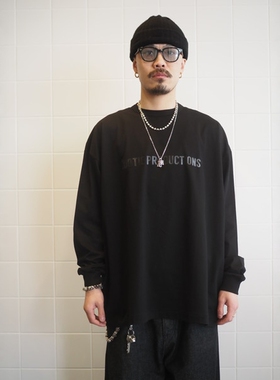 COOTIE Oversized Print L/S Tee 26SS匹马棉混纺印花宽松长袖T恤