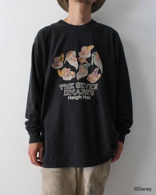 BOWWOW复古做旧磨毛矮人印花长袖