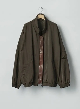 ssstein Shrunk Nylon Flight Jacket 26SS 盐缩尼龙皮边飞行夹克