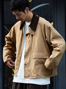 BARBOUR × FS BORROWDALE 23AW 联名限定灯芯绒领短款工装夹克