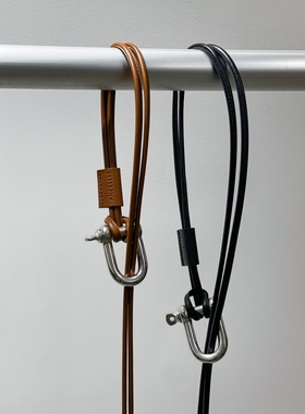 ANCELLM LEATHER ROPE BELT 26SS 多用扣环牛皮绳腰带