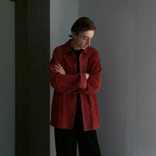 26SS HERILL Jacket Suede 复古山羊皮麂皮夹克 Goat