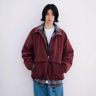 TNF北面紫标灯芯绒双面棉服夹克