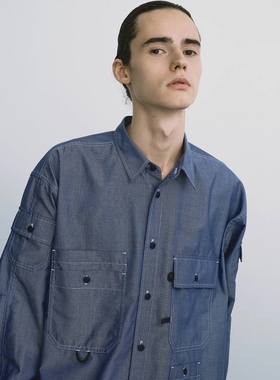 DAIWA MULTI POCKET CHAMBRAY SHIRT 26SS 多口袋工装长袖衬衫