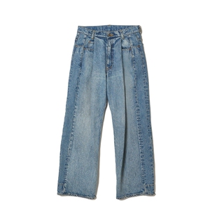 N.HOOLYWOOD DENIM PANTS 24AW 不同尺码拼接单褶直筒廓形牛仔裤
