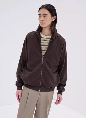AURALEE SUPER HIGH GAUGE SWEAT BLOUSON25AW匹马棉拉链卫衣外套