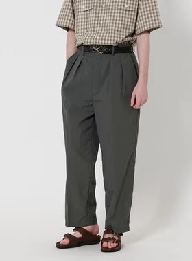 Steven Alan Supplex Dress Trousers 25SS 轻量尼龙双褶九分西裤