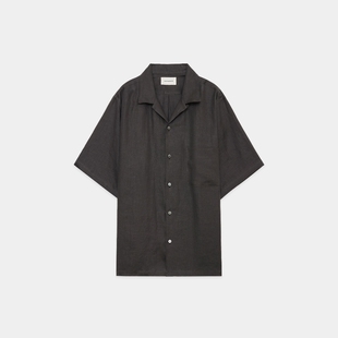 markaware HEMP SHIRTING OPEN COLLAR SHIRT 25SS 麻布短袖衬衫