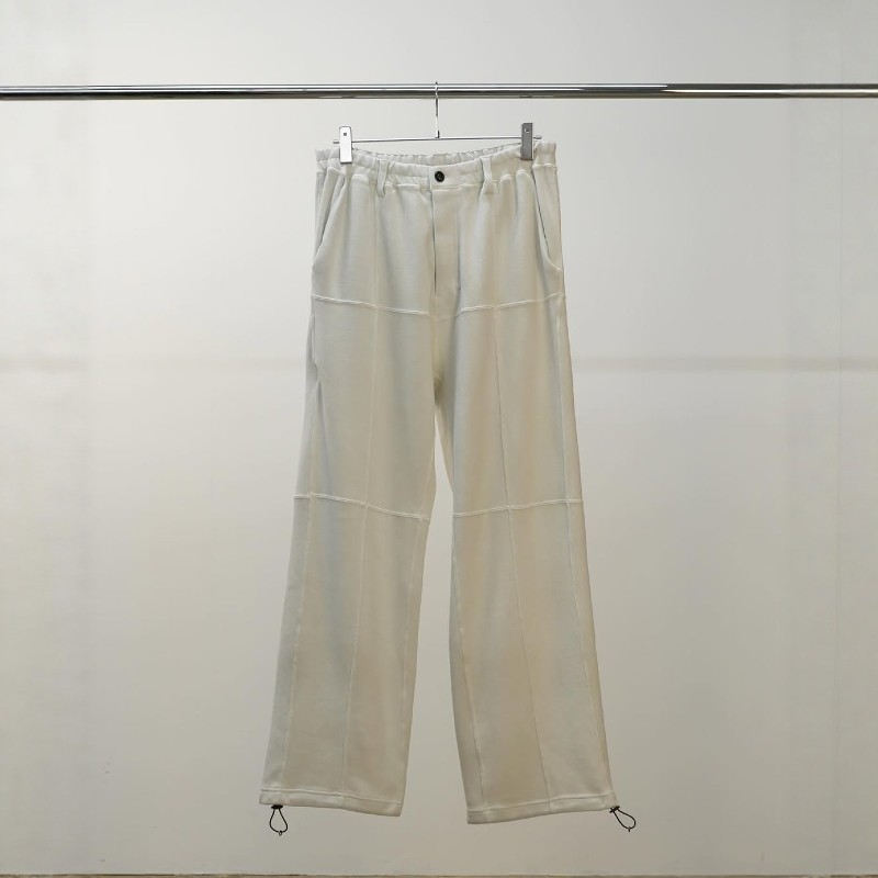 ANCELLM SWITCHING SMOOTH KNITPANTS25AW平织针织宽松抽绳休闲裤