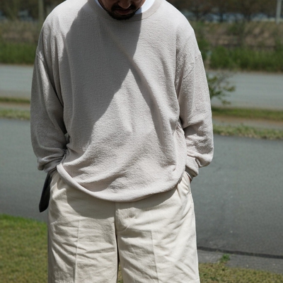BATONER苏文棉绉纱宽松透气长袖