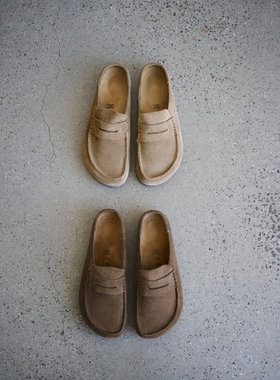 BIRKENSTOCK NAPLES 25SS 勃肯软木底包头乐福一脚蹬休闲鞋凉拖