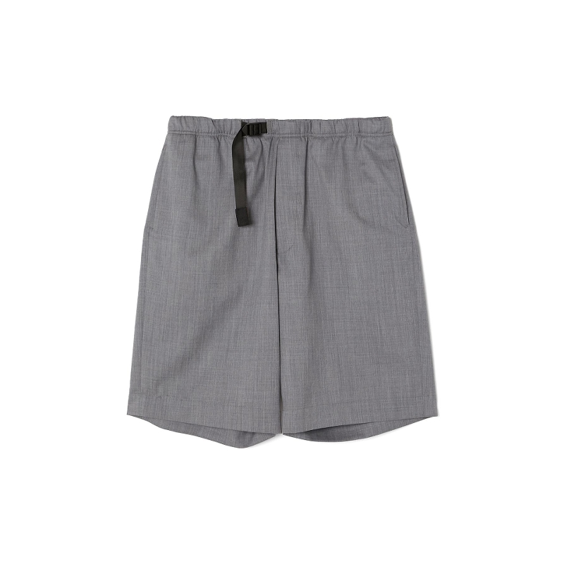 N.HOOLYWOOD WEBBING BELT HALFPANTS25SS日产羊毛华达呢腰带短裤
