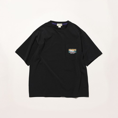 L.L.bean刺绣LOGO口袋短袖T恤