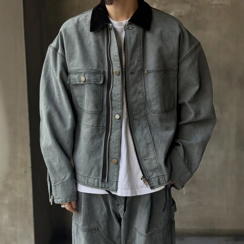 N.HOOLYWOOD染色帆布工装夹克