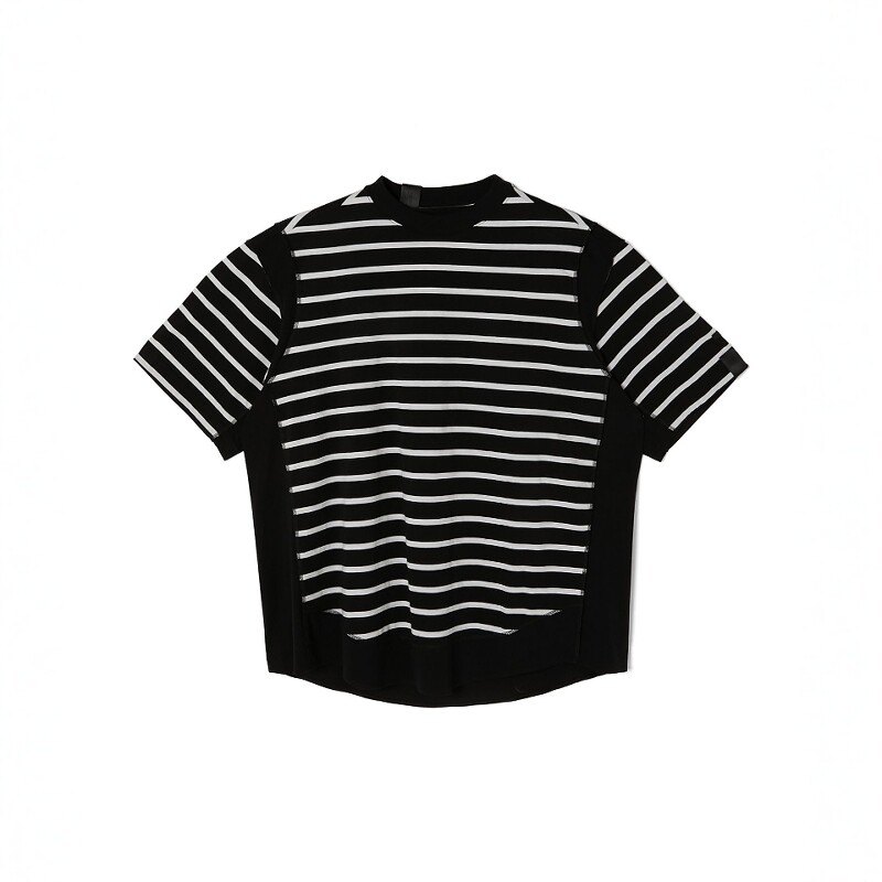 N.HOOLYWOOD T-SHIRT 25SS 日产加捻印度长绒棉宽松条纹短袖T恤