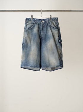 ANCELLM DENIM PAINTER SHORTS 26SS 染色水洗画家工装牛仔短裤