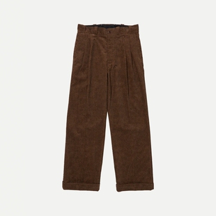 TROUSERS WORK 25AW 复古粗花呢灯芯绒宽松工装 T.T 长裤 LOT.201