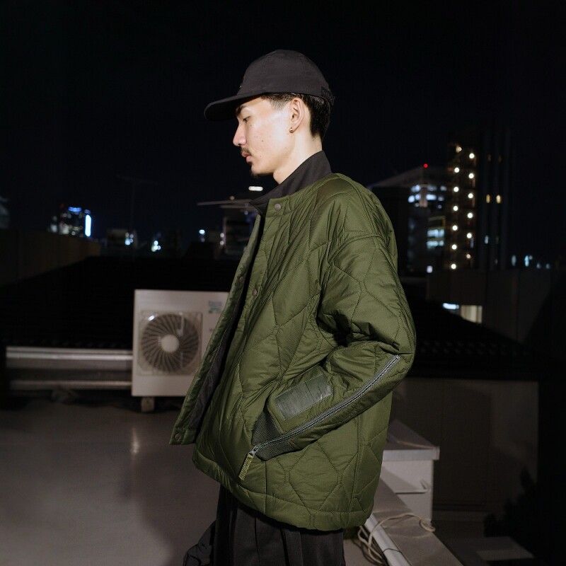 N.HOOLYWOOD军事风内胆棉服夹克