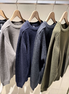 BATONER HEAVY WEIGHT CASHMERE CREWNECK26SS重磅羊绒圆领针织衫
