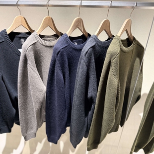 BATONER HEAVY WEIGHT CASHMERE CREWNECK26SS重磅羊绒圆领针织衫