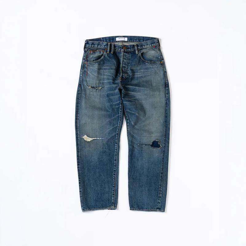 ANACHRONORM复古做旧破坏牛仔裤