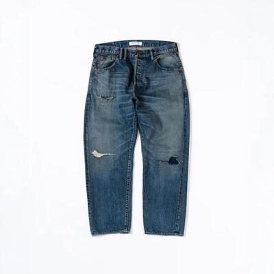ANACHRONORM复古做旧破坏牛仔裤