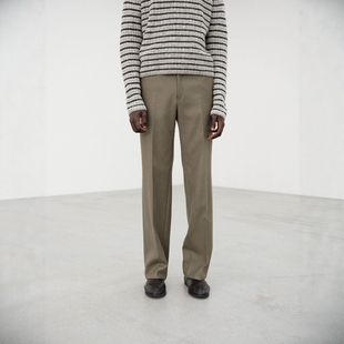 AURALEE LIGHT MELTON NARROW SLACKS 25AW 梅尔顿羊毛西裤休闲裤