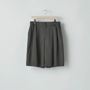 Short ssstein Easy 羊毛华达呢双褶西装 短裤 25SS Wide Trousers