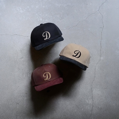 THEH.W.DOG&CO.麂皮平檐棒球帽