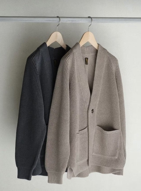 BATONER SIGNATURE BUTTON CARDIGAN 26SS 定番棉质口袋针织开衫