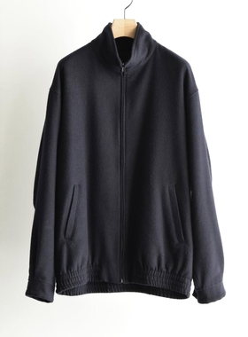 COMOLI cashmere track jacket 25AW 复古羊绒立领运动夹克