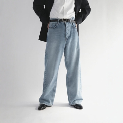 VujaDe11oz宽松水洗五袋牛仔裤