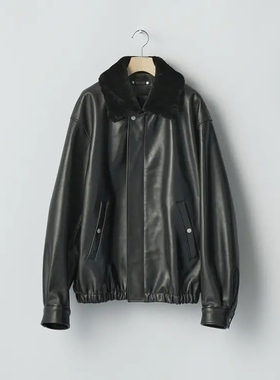 ssstein Mouton Sheep Leather Zip Jacket 25AW毛领拉链羊皮夹克