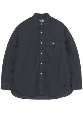 TNF Dyed Field Twill Shirt 26SS 北面紫标复古做旧斜纹布衬衫