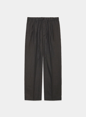 markaware SHIRTING CLASSIC EASY TROUSERS25SS麻布双褶休闲长裤