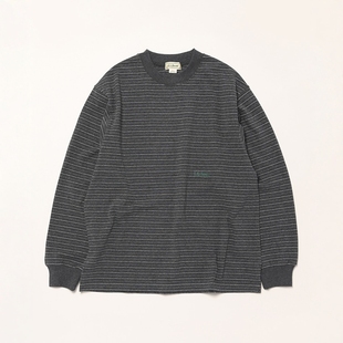 L.L.bean Union Long-Sleeve Stripe Tee 25AW 条纹刺绣长袖T恤