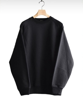 COMOLI Cotton fleece crew neck 26SS 定番棉质里毛圆领套头卫衣