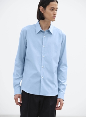 AURALEE WASHED FINX TWILL SLIM SHIRT 26SS 定番水洗长绒棉衬衫