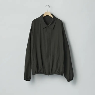 Collared Silk Zip Jacket 羊毛真丝教练夹克 ssstein 26SS Wool