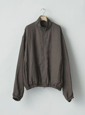 ssstein Shirred Light Zip Jacket 25SS 真丝亚麻混纺拉链夹克