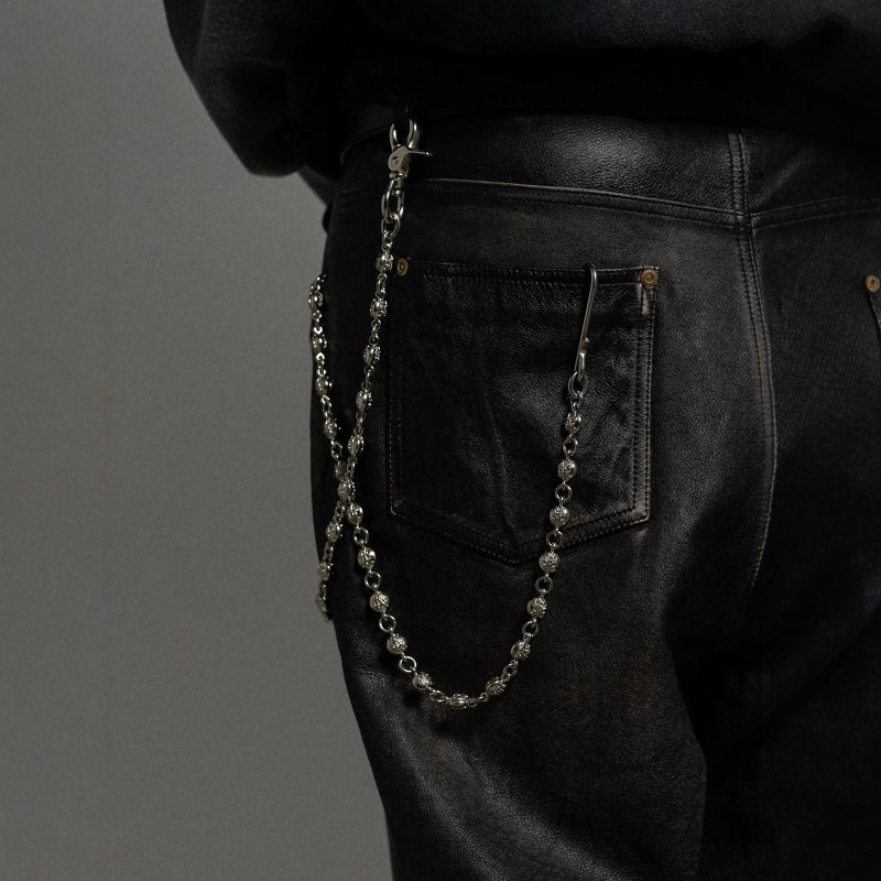 KAMIYA Ball Wallet Chain KMY 26SS 合金黄铜圆珠球型裤链