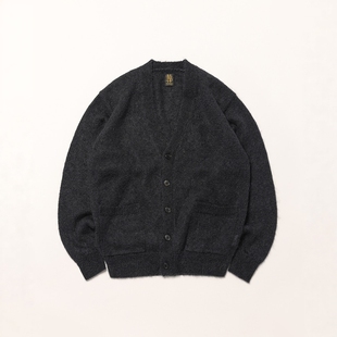 BATONER Pure Mohair V Cardigan 25AW 纯马海毛V领针织口袋开衫