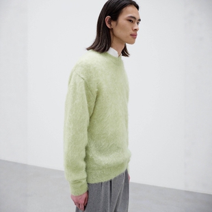 MOHAIR KNIT AURALEE 25AW小山羊马海毛套头针织衫 KID SUPER