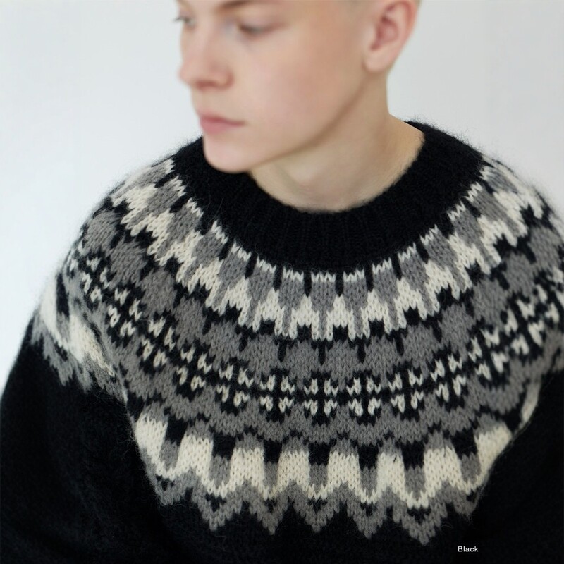 BATONER MOHAIR NORDIC CREW NECK 24AW 北欧风羊驼毛混纺针织衫